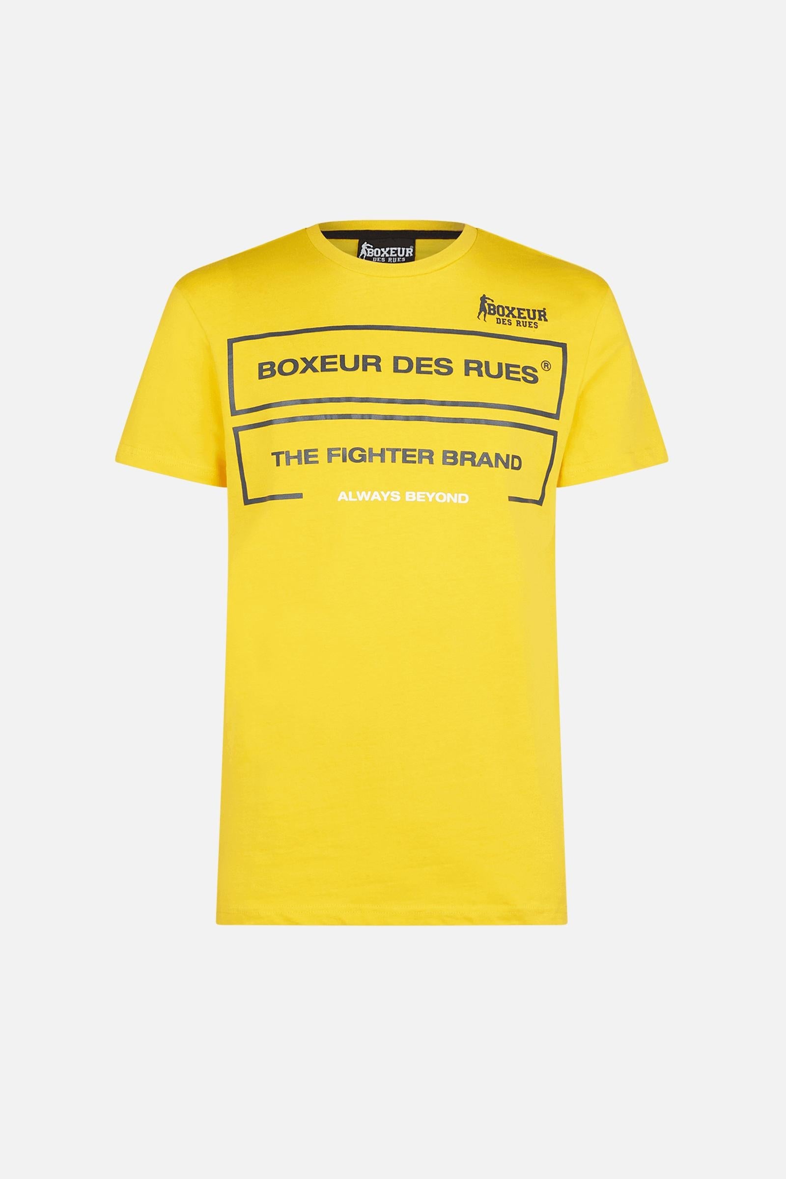 T-shirt à col rond en jaune T-shirts Boxeur des Rues   