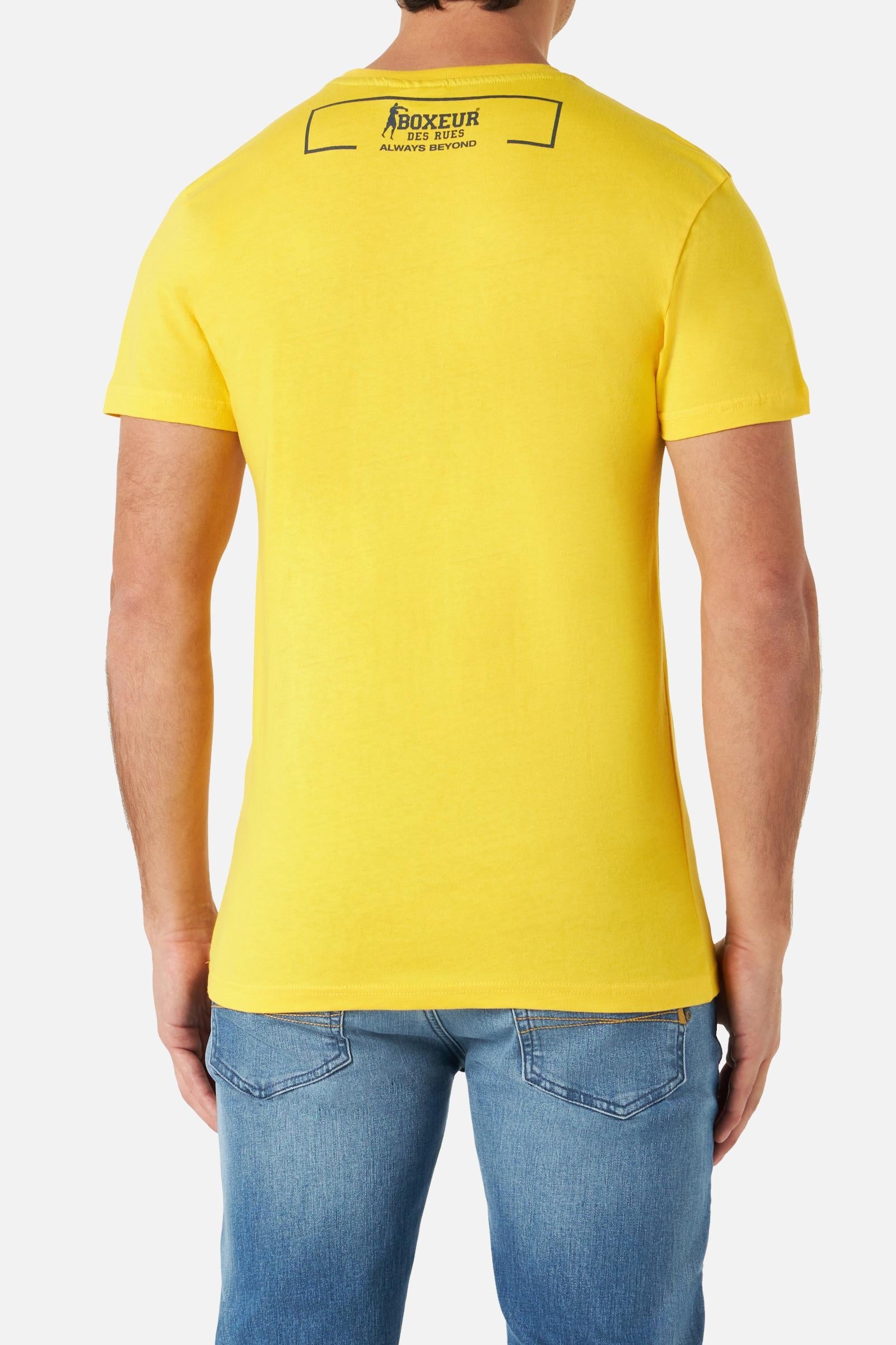 T-shirt à col rond en jaune T-shirts Boxeur des Rues   