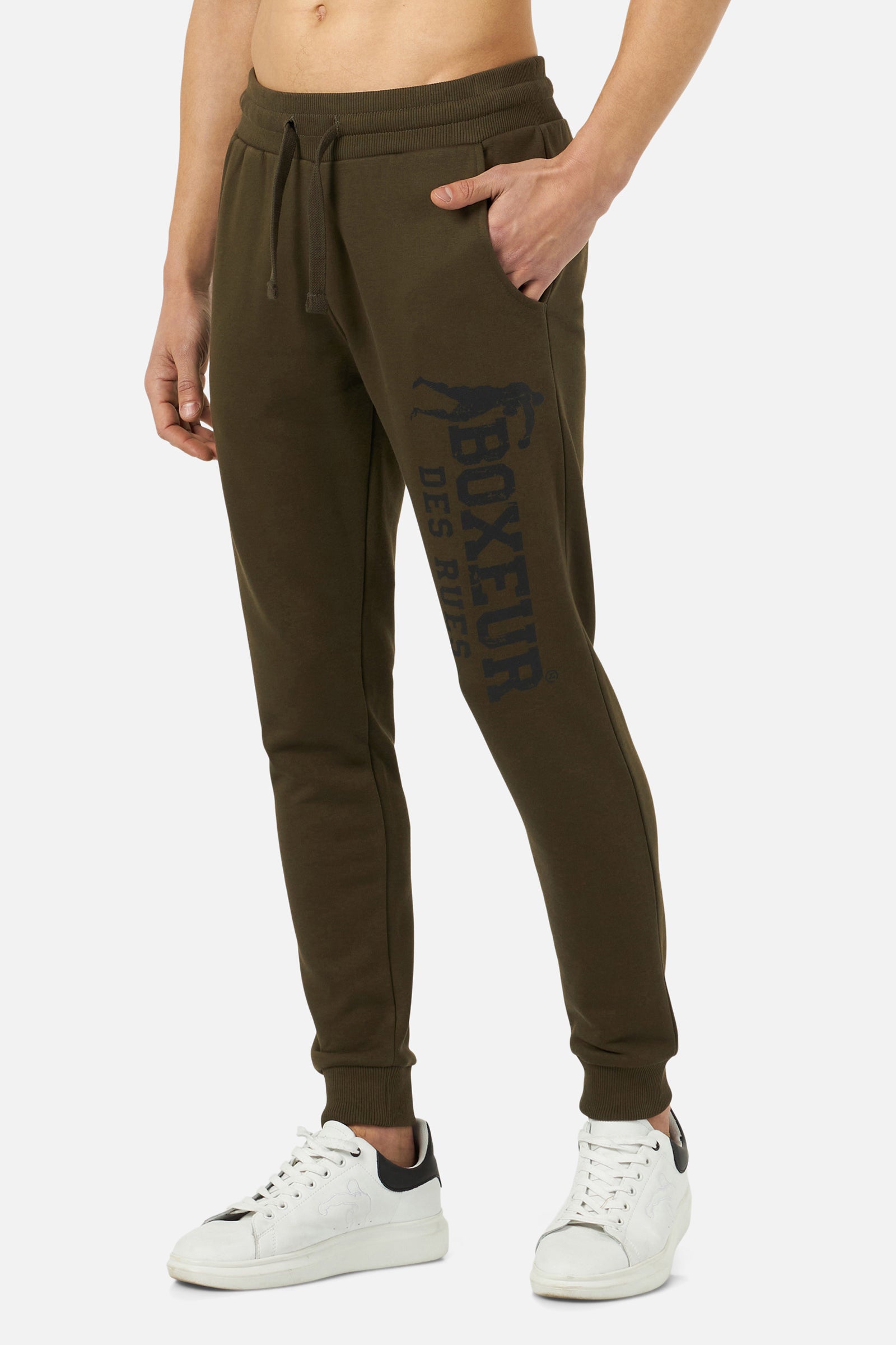 Sweatpant Slim Fit With Logo in Pantalon Army Boxeur des Rues   