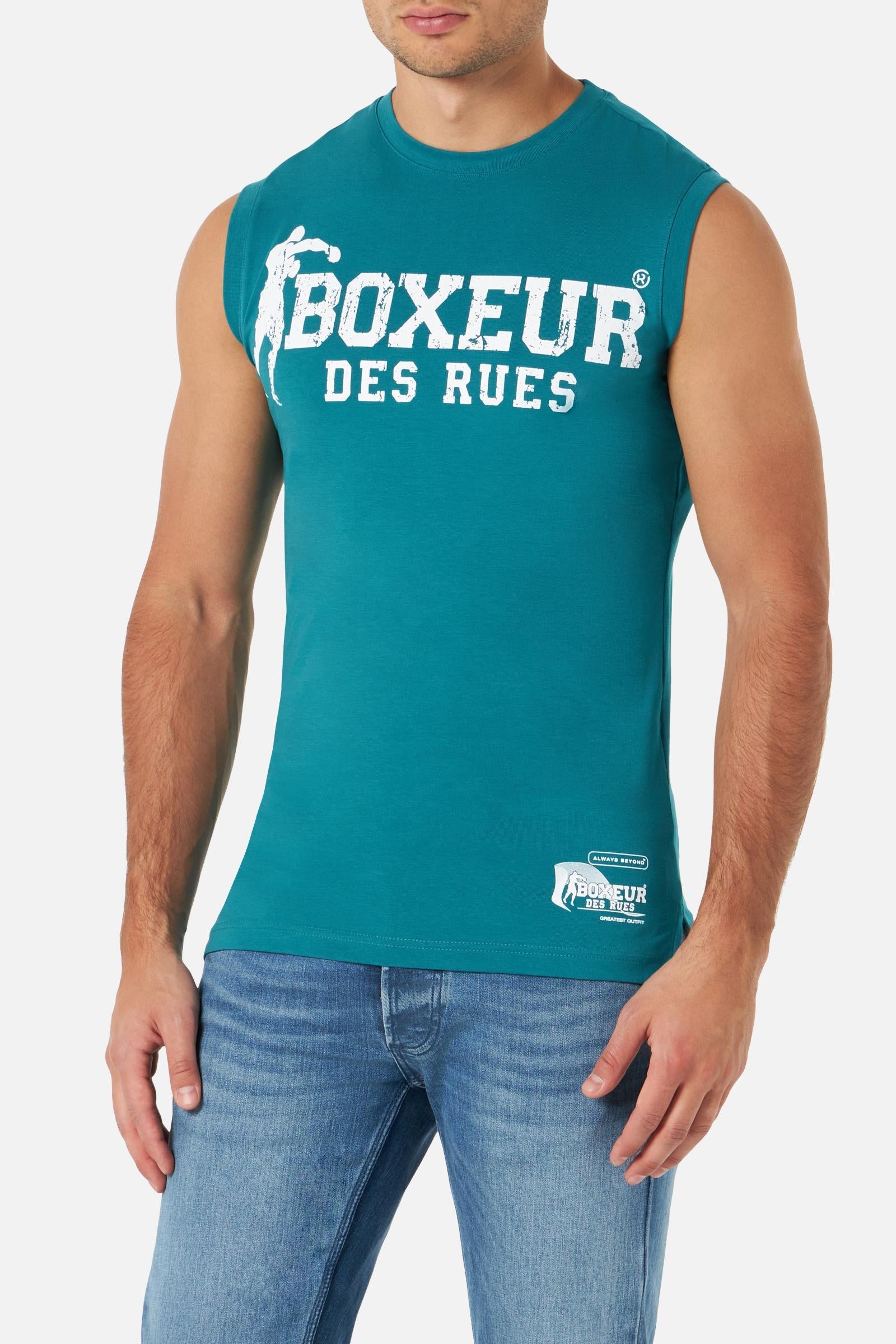 Basic Printed Tank Top dans Débardeurs Océan Boxeur des Rues   