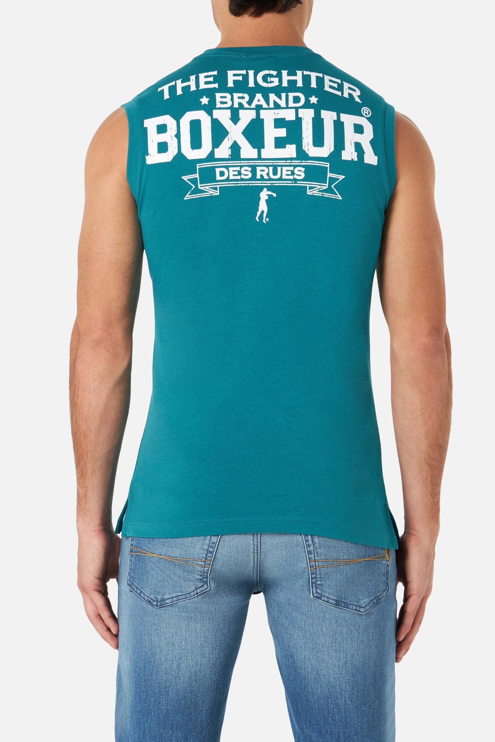 Basic Printed Tank Top dans Débardeurs Océan Boxeur des Rues   