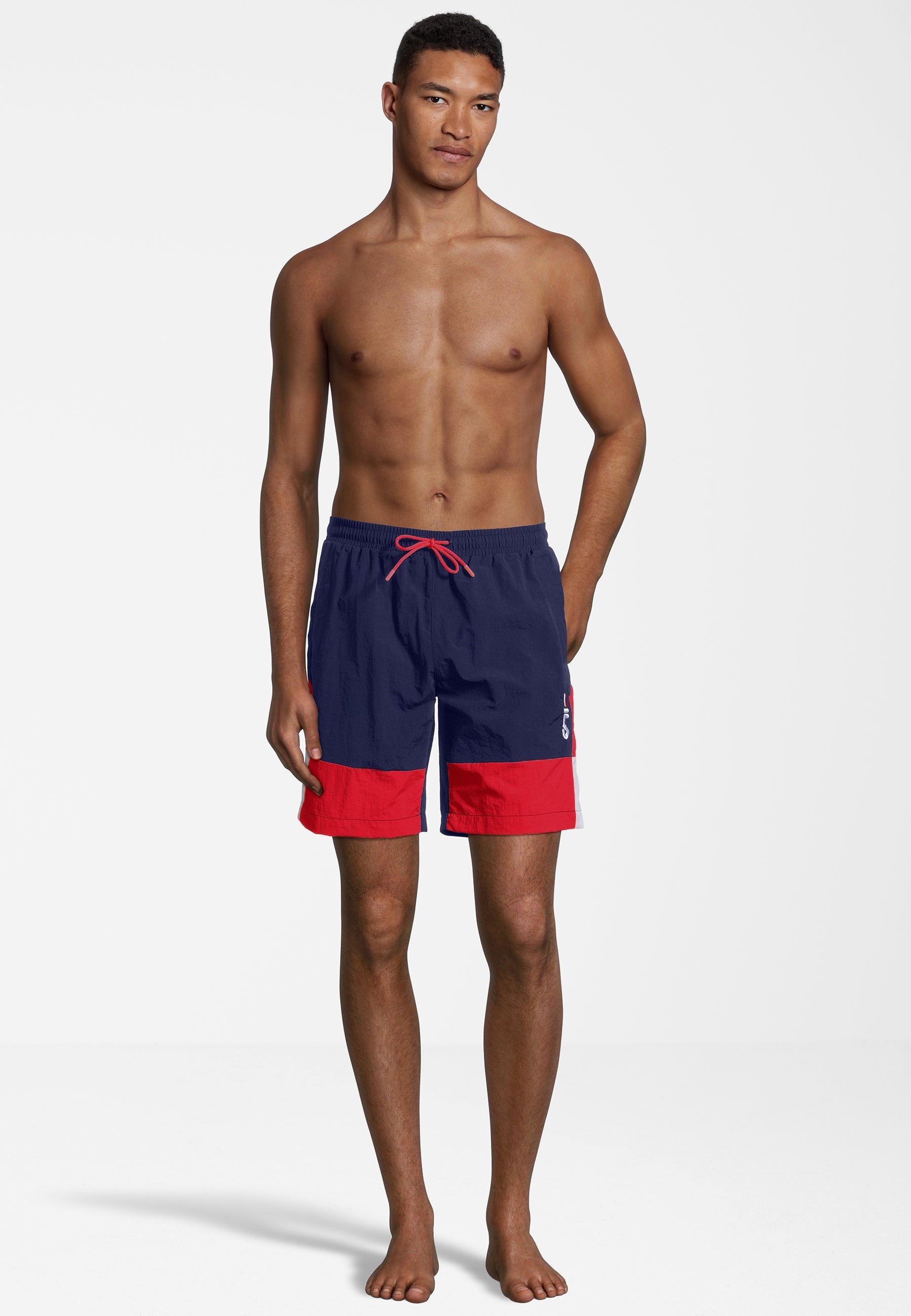 Sciacca Swim Shorts in Medieval Blue-True Red-Bright White Maillot de bain Fila   