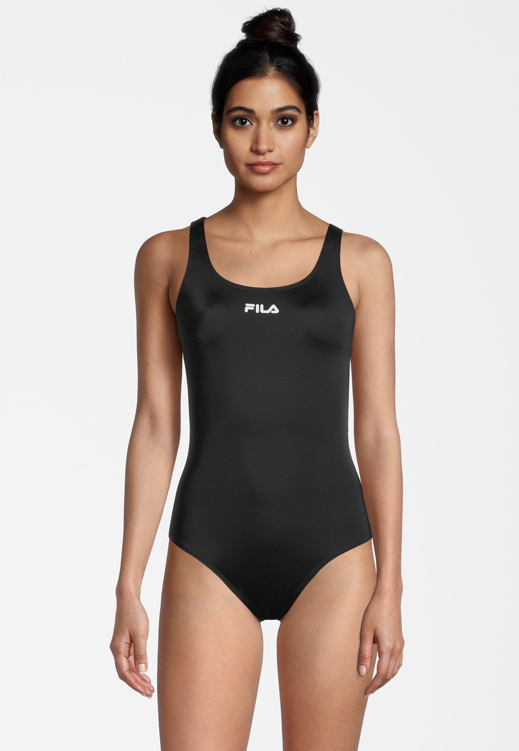 Saki Racer Back Swimsuit en noir Maillots de bain Fila   