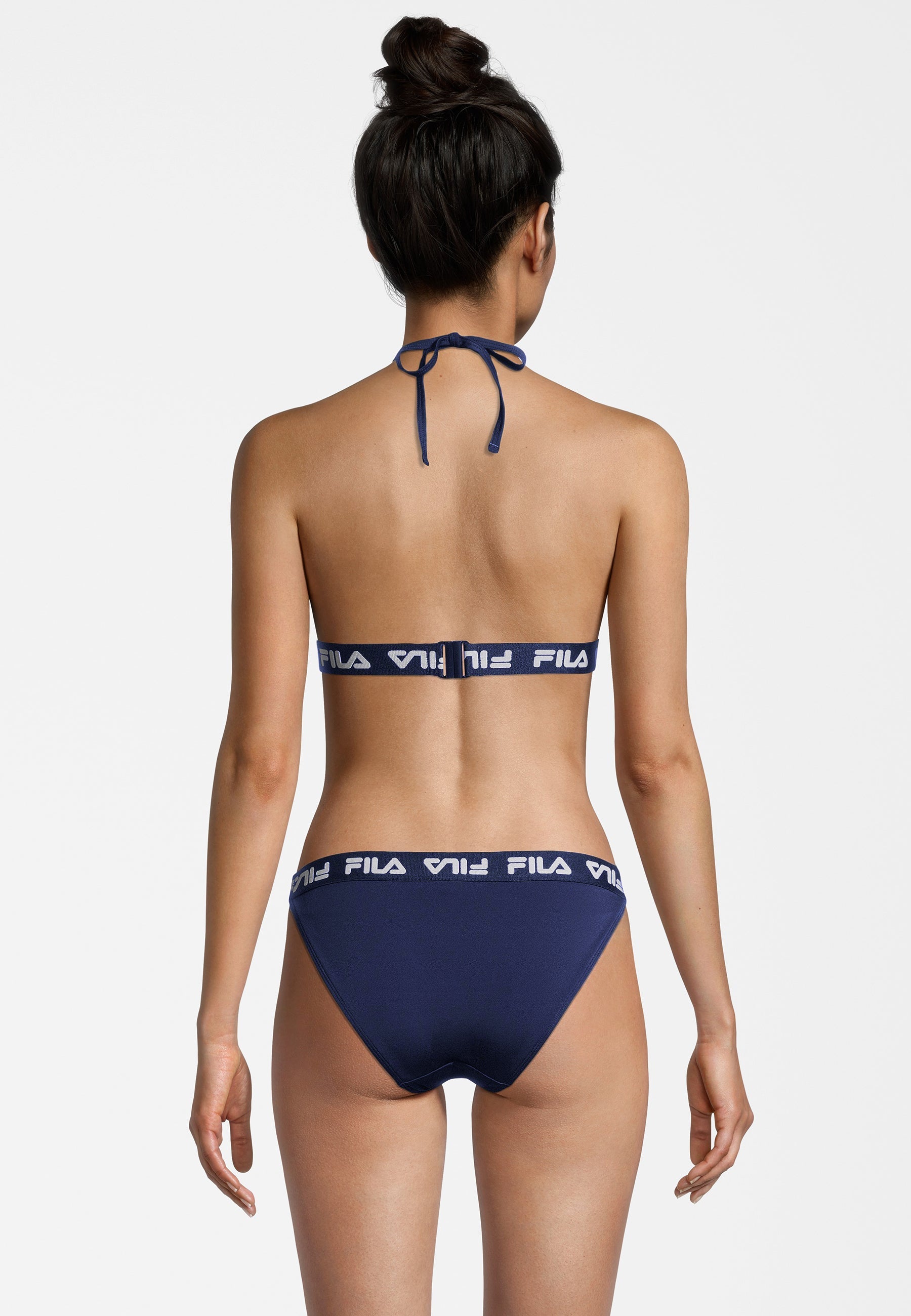 Split Triangle Bikini en Medieval Blue Bikini Fila   