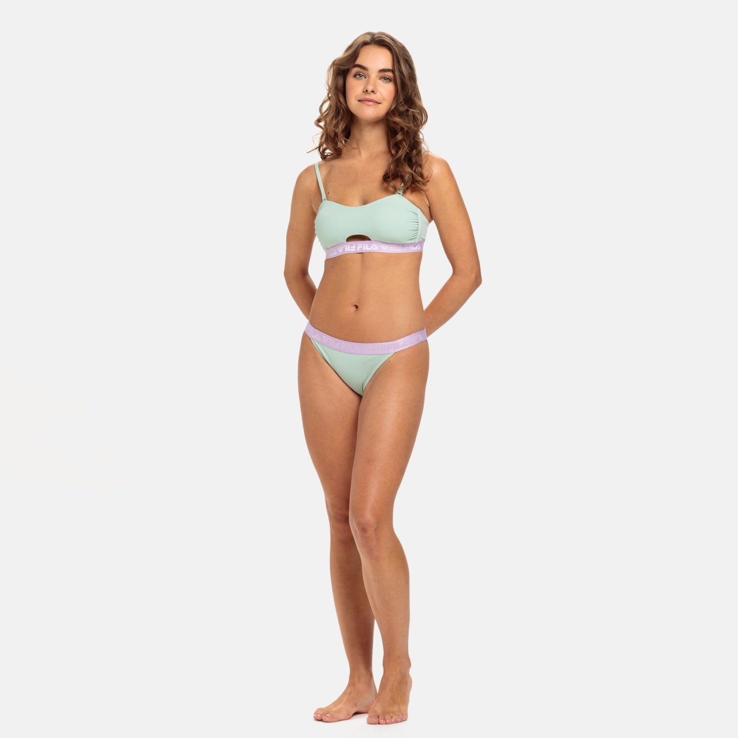 Sanming Bikini Bandeau en Silt Green Bikini Fila   