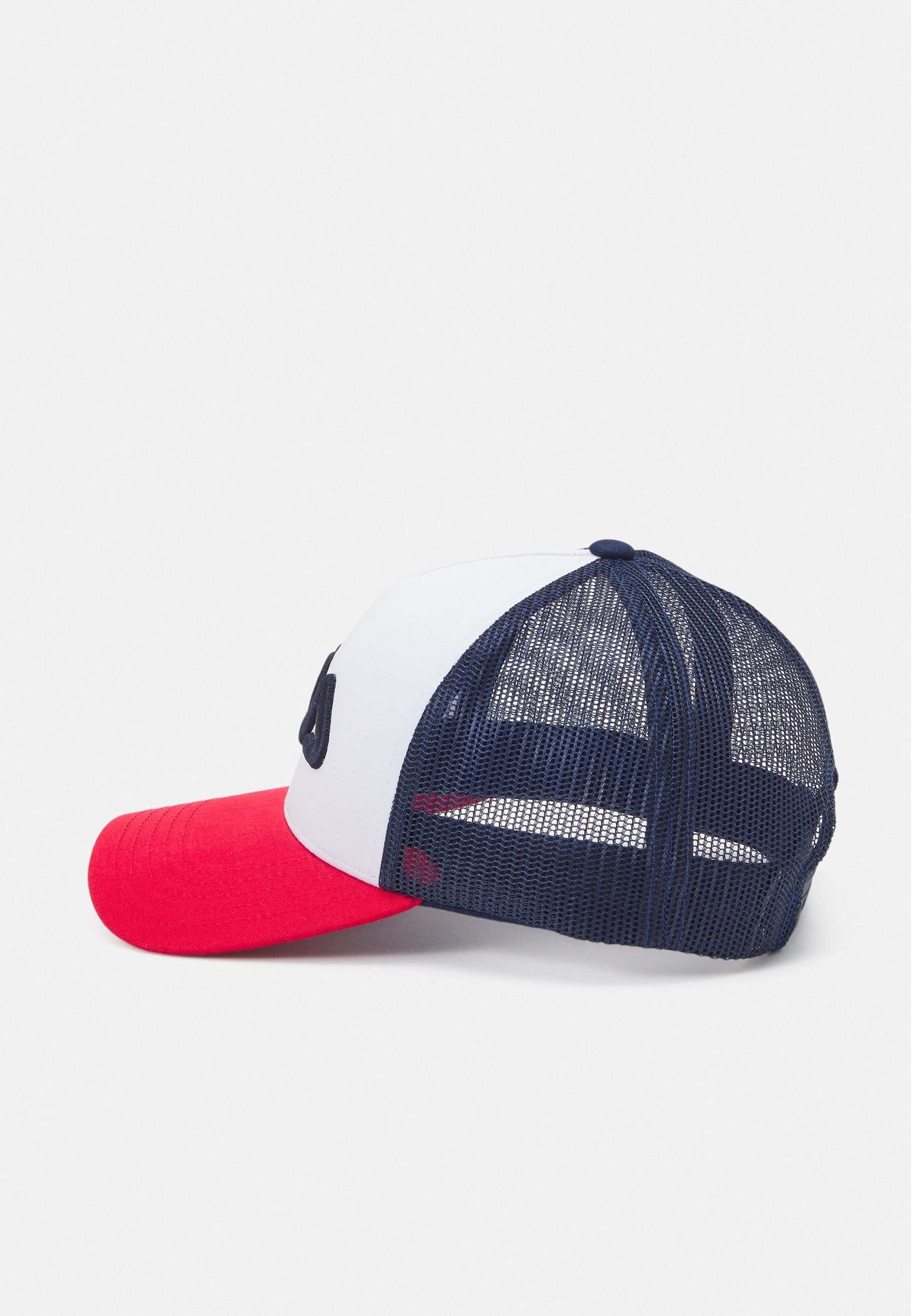 Casquette camionneur Beppu Linear Logo Snap Back en rouge-blanc-bleu Casquettes Fila   