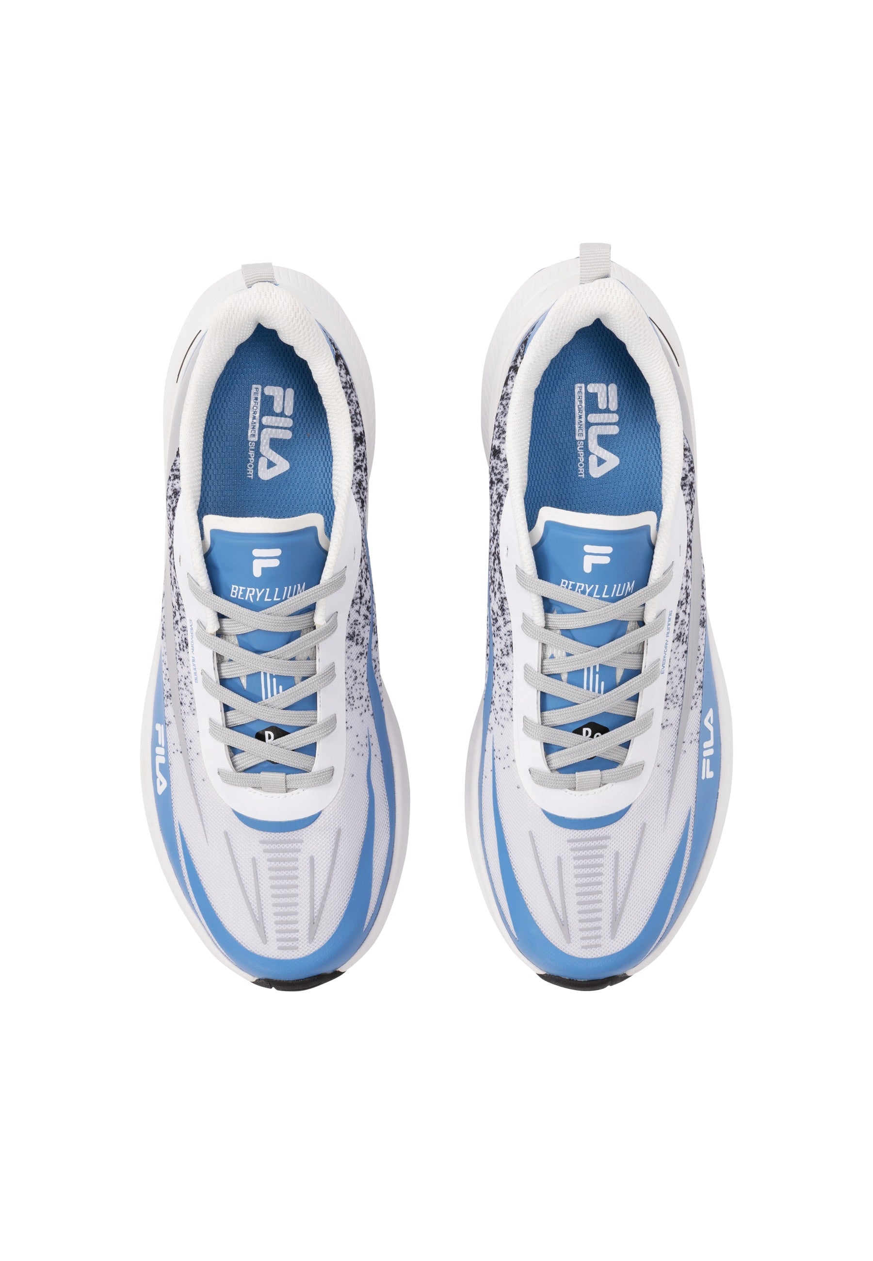 Béryllium en blanc-bleu clair Chaussures de course Fila   