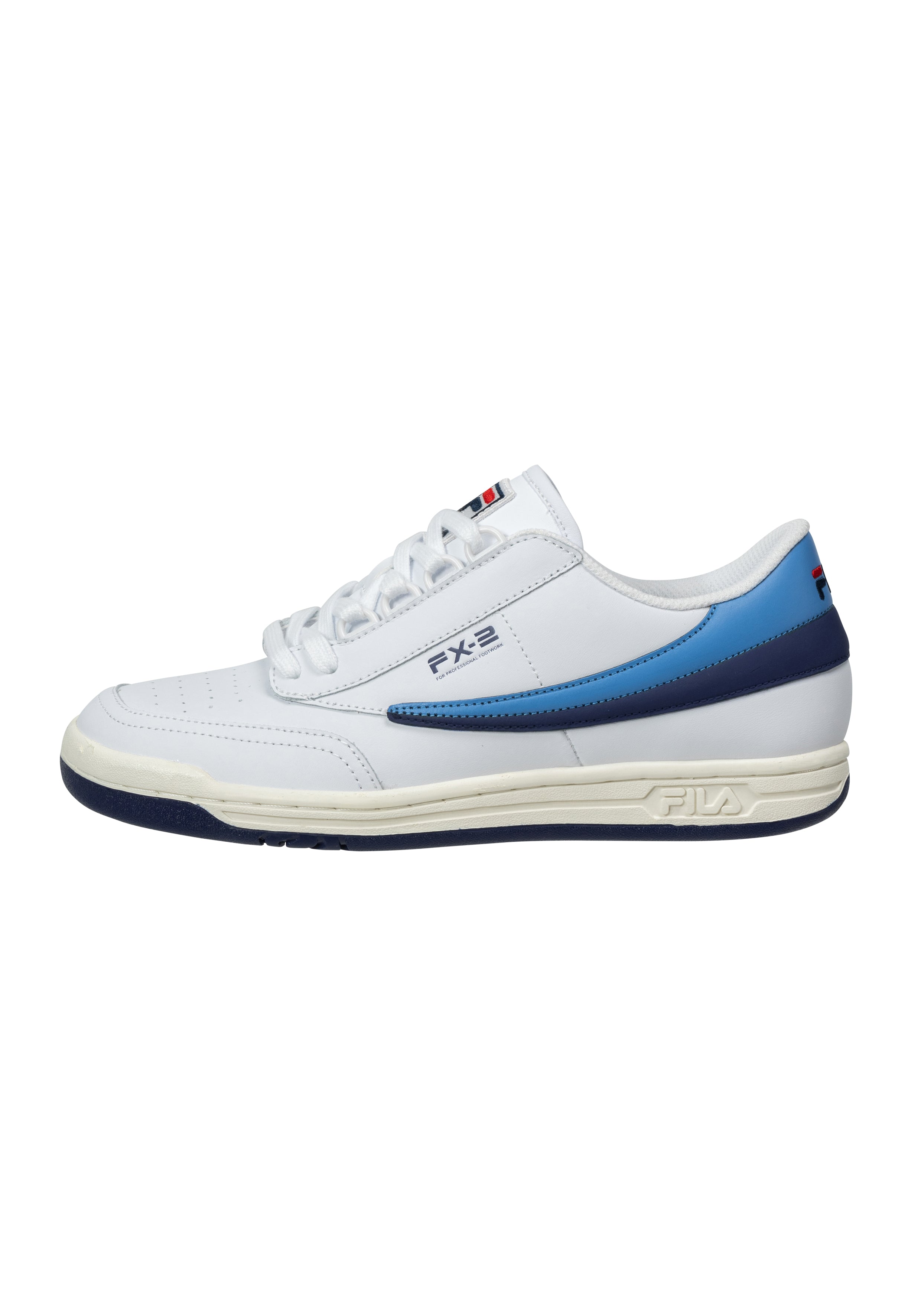 Baskets Original Tennis '83 en blanc-lumière bleue Fila   