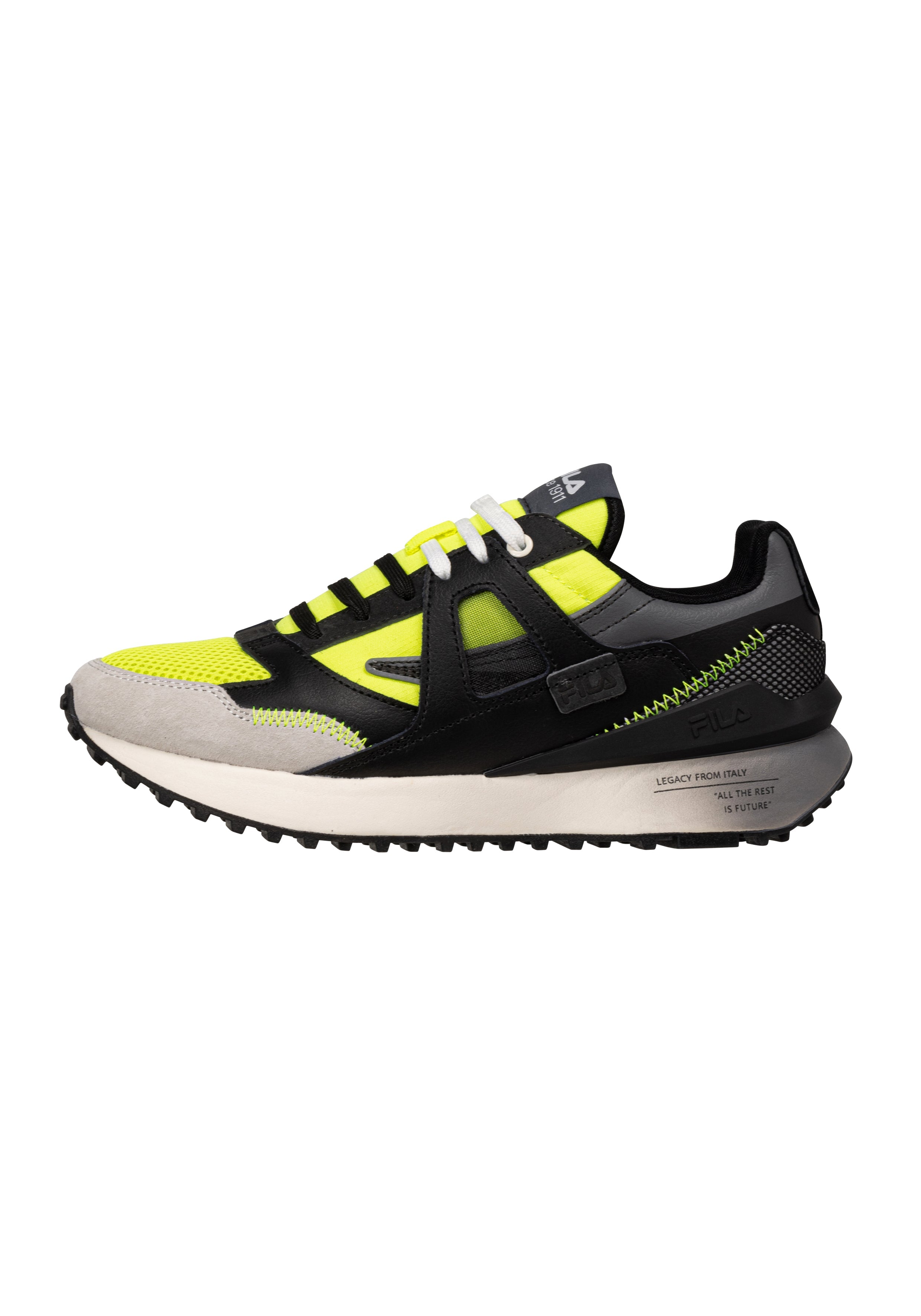 Baskets Contempo in Safety Yellow-Black Fila   