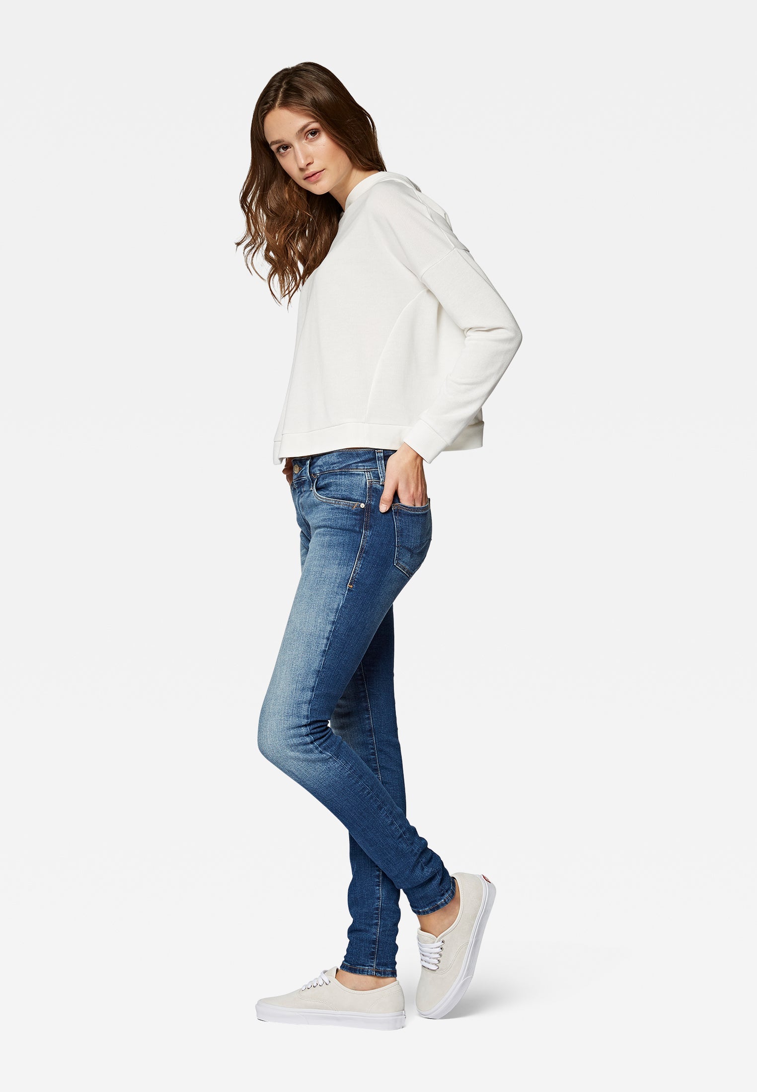 Adriana en jeans Deep Shaded Mavi   